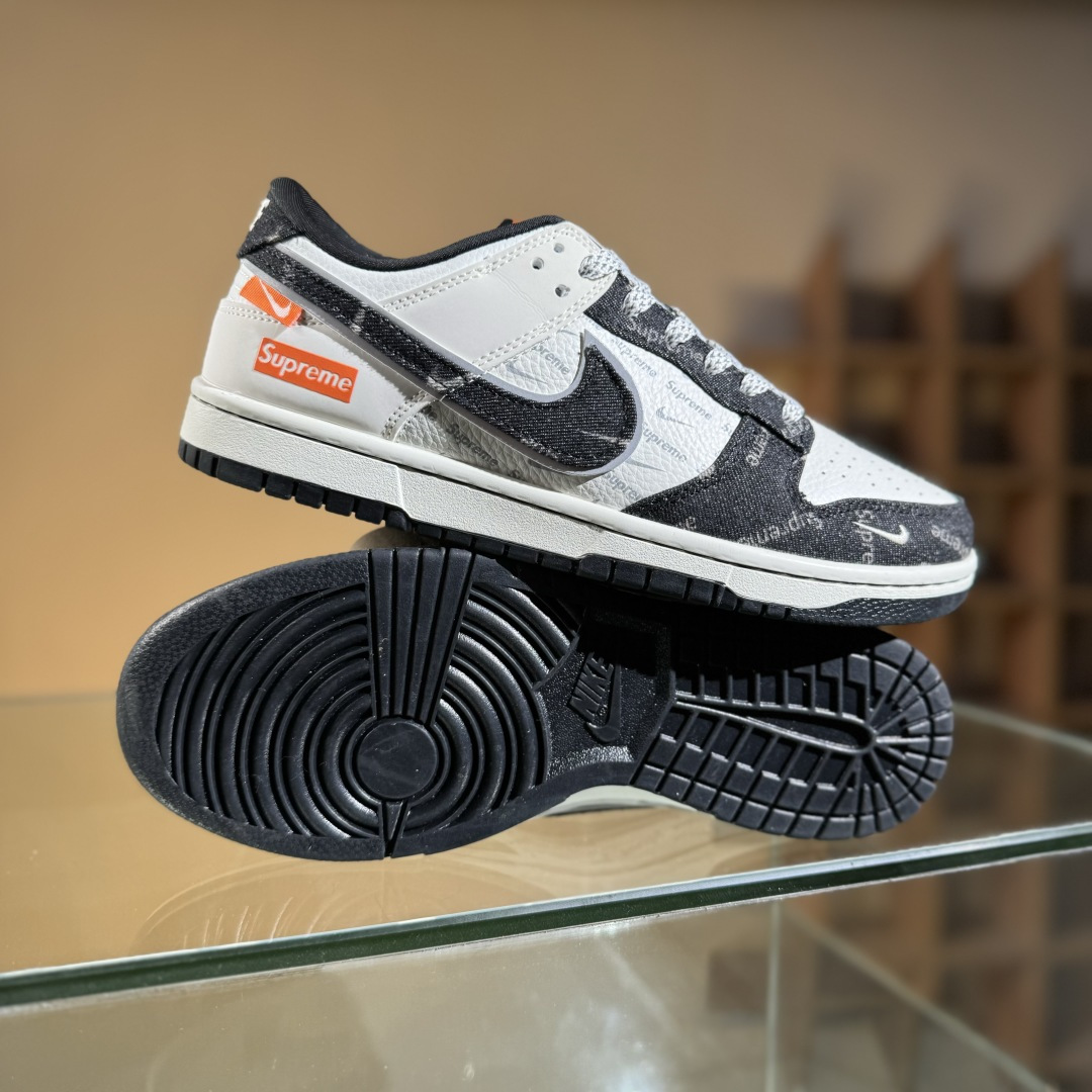 280 Nike SB Dunk Low Sup联名 黑牛仔 周年高端定制 低帮休闲板鞋 SC9207-414