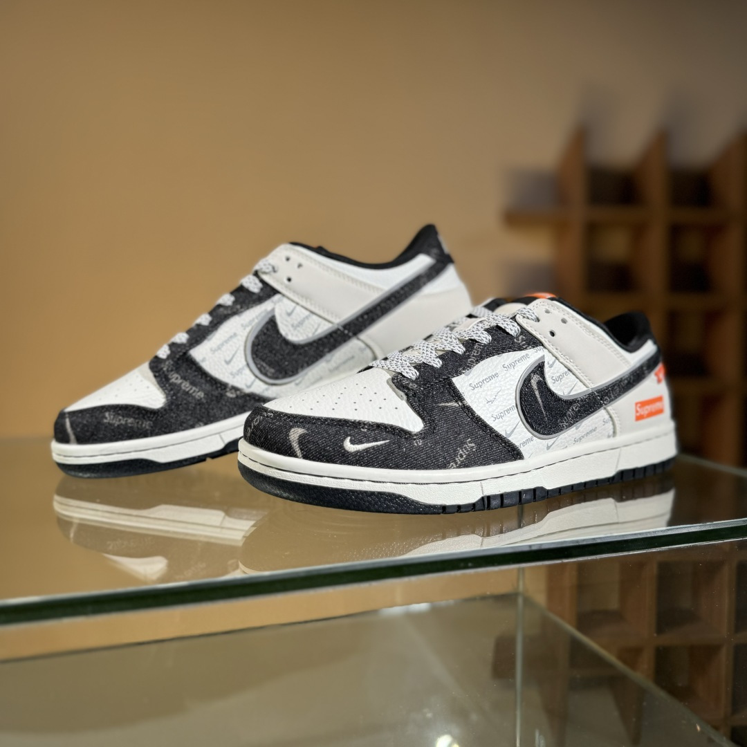 280 Nike SB Dunk Low Sup联名 黑牛仔 周年高端定制 低帮休闲板鞋 SC9207-414