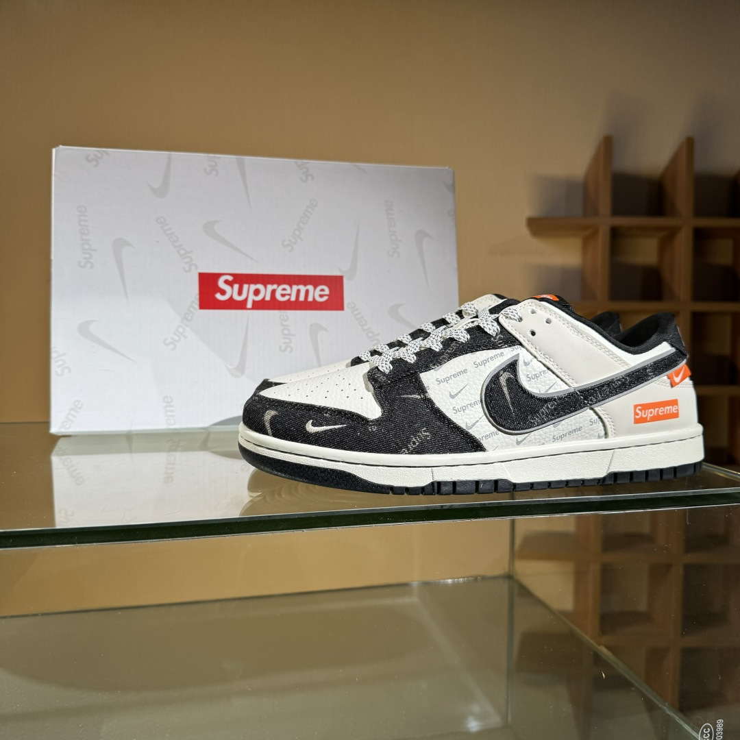 280 Nike SB Dunk Low Sup联名 黑牛仔 周年高端定制 低帮休闲板鞋 SC9207-414