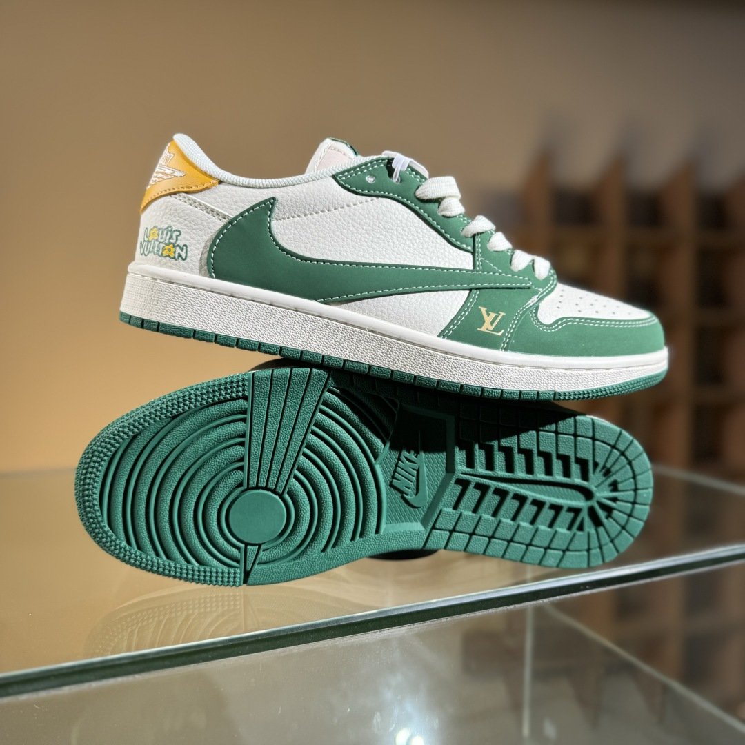 280 Travis Scott x Fragment Design x Air Jordan 1 Low OG SP AJ1 乔1 LV联名 绿黄尾 低帮文化休闲板鞋 ZH2598-161-Chinese UA Cheap High Quatity Brand Clothes Bags handbags Sneakers wholesale wholesaler seller from China Factory suppliers Fashion Clothing Shoes best Quality Beautiful Price 280 Travis Scott x Fragment Design x Air Jordan 1 Low OG SP AJ1 乔1 LV联名 绿黄尾 低帮文化休闲板鞋 ZH2598-161