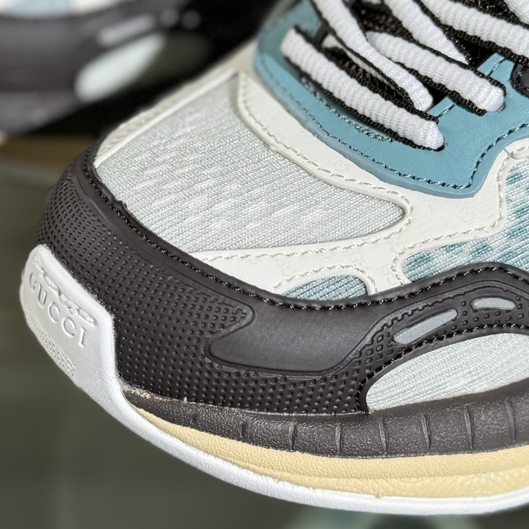 420 Gucci Rhyton Vintage 古驰皮革角状复古老爹休闲运动慢跑鞋