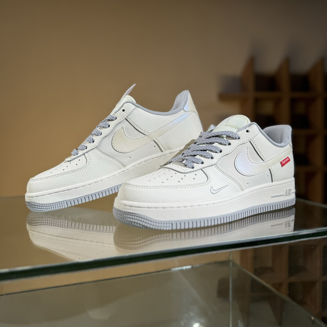 260 Nike Air Force 1 Low 07 x superme 米白灰小勾满天星 XX3168-195