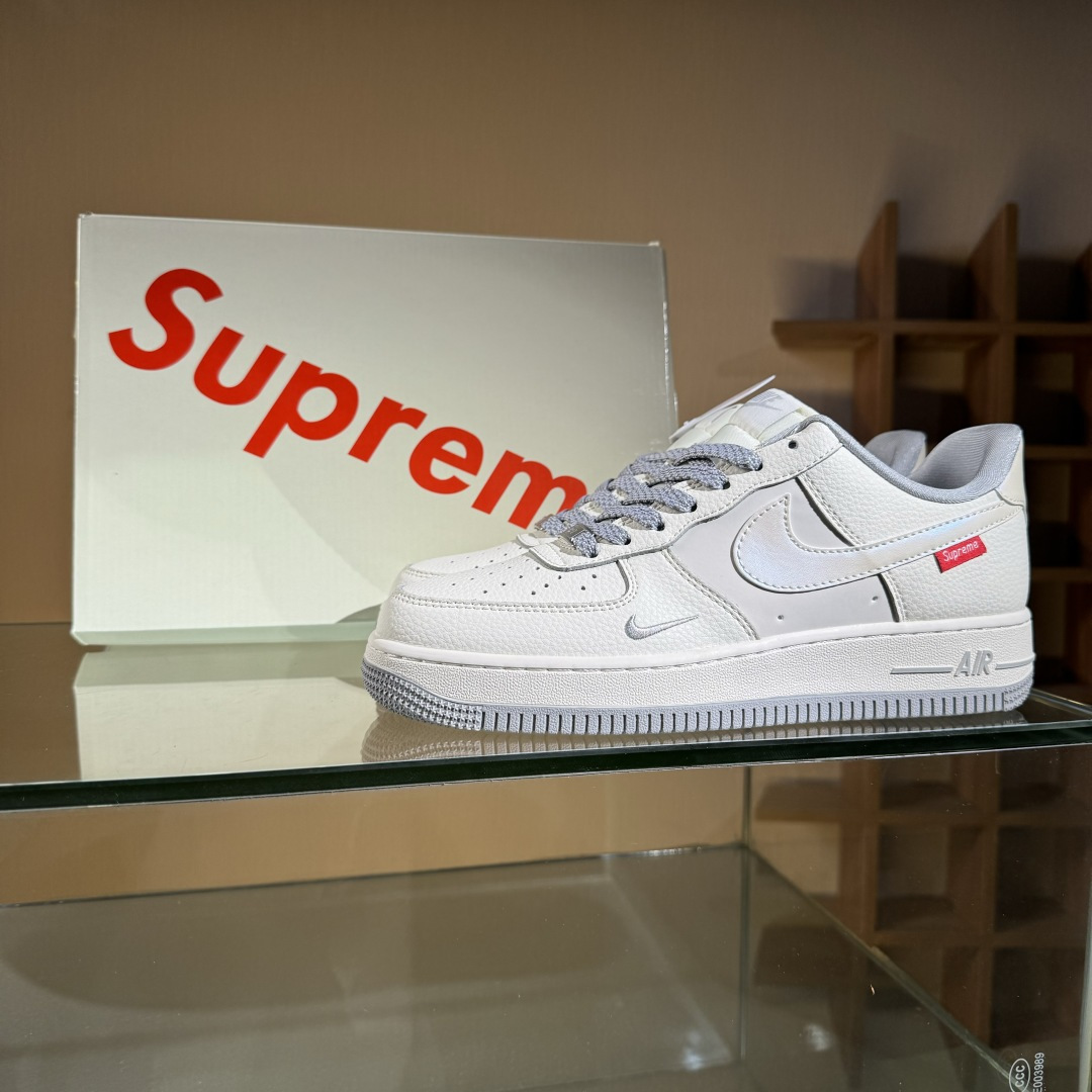 260 Nike Air Force 1 Low 07 x superme 米白灰小勾满天星 XX3168-195