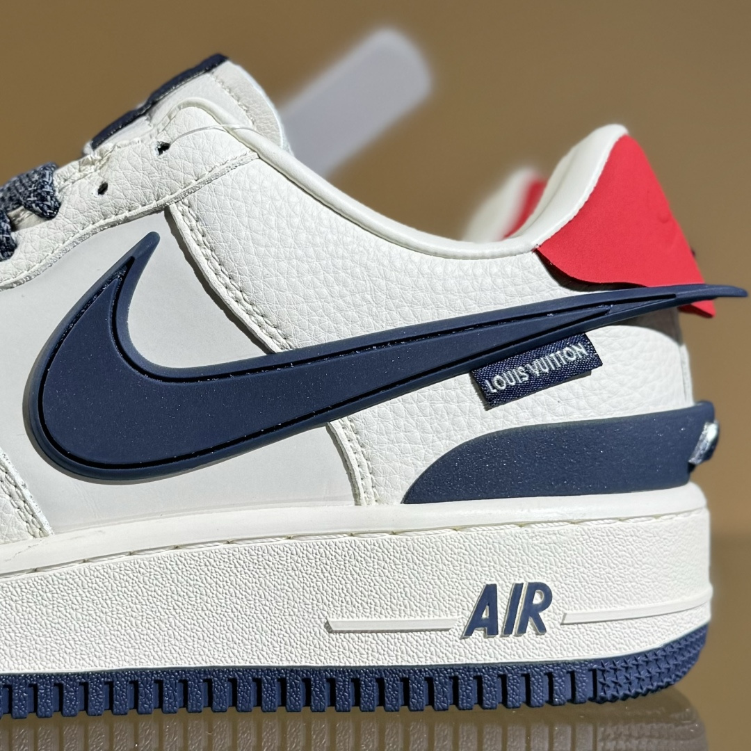 260 Nike Air Force 1 Low 07 x Louis Vuitton 白蓝大钩满天星 XS3464-575