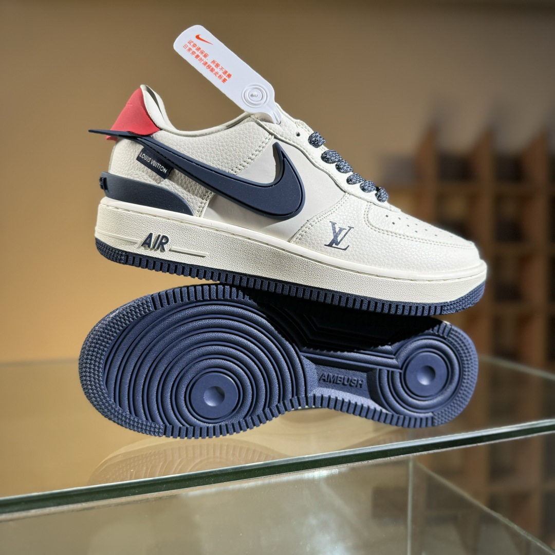 260 Nike Air Force 1 Low 07 x Louis Vuitton 白蓝大钩满天星 XS3464-575