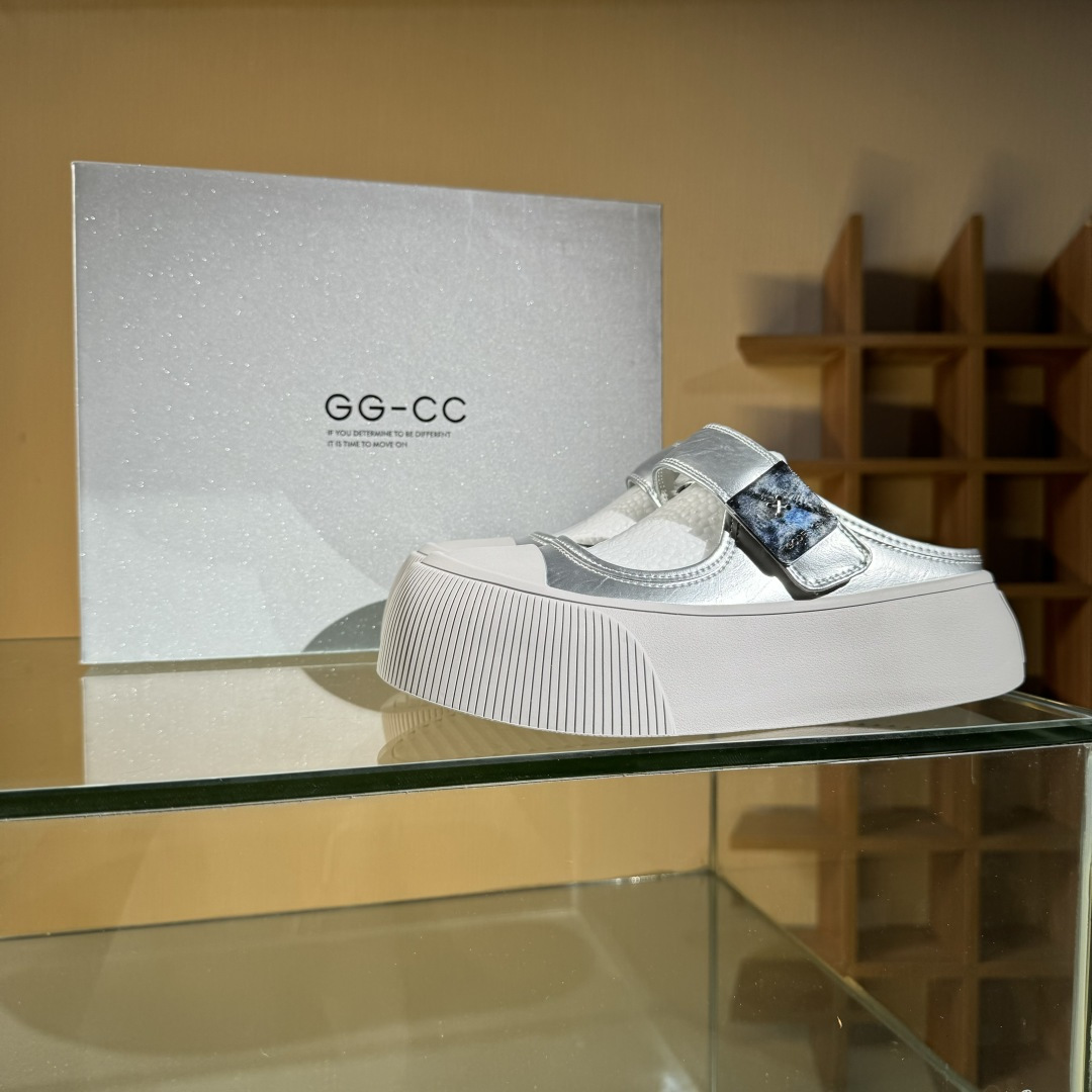 220 新配色广东大厂出品 GG-CC Chunky Low 白鹿同款 独立星球 2024 GGCC 低帮复古厚底增高老爹鞋 G24X9833