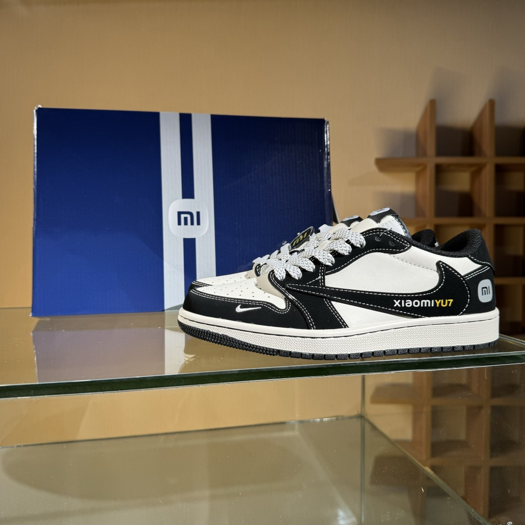 280 Travis Scott x Fragment Design x Air Jordan 1 Low OG SP AJ1 乔1 小米联名 黑YU7 低帮文化休闲板鞋 XX3168-189