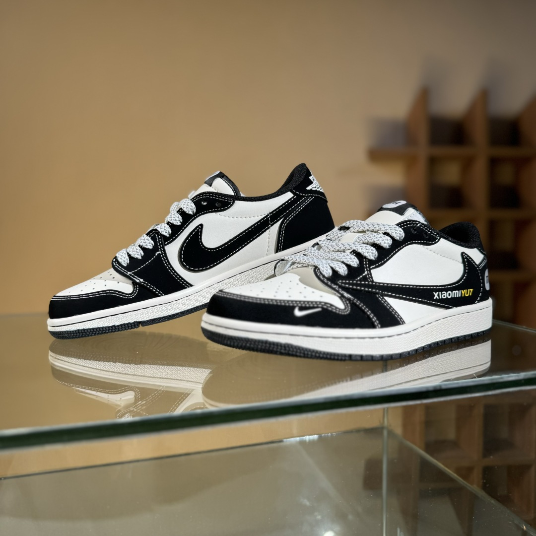 280 Travis Scott x Fragment Design x Air Jordan 1 Low OG SP AJ1 乔1 小米联名 黑YU7 低帮文化休闲板鞋 XX3168-189