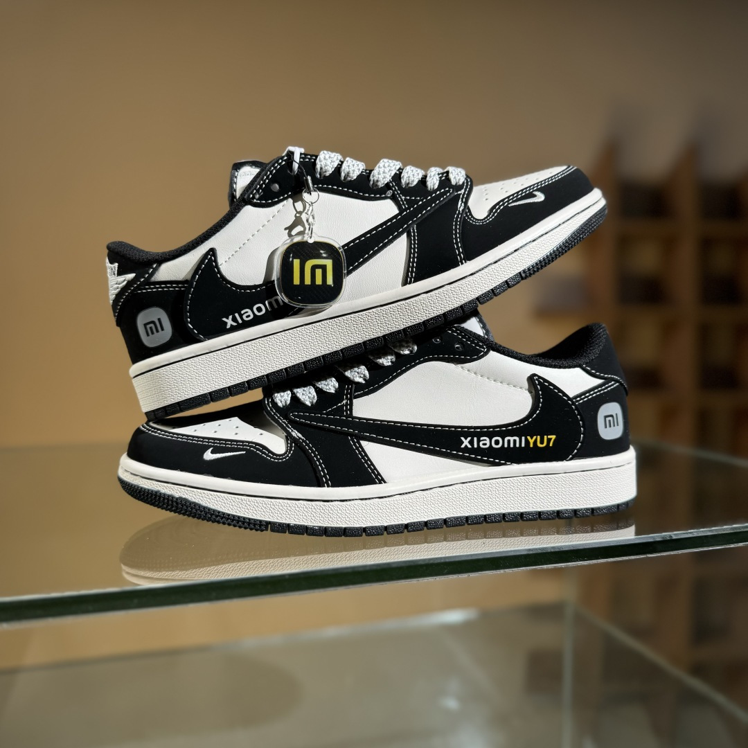 280 Travis Scott x Fragment Design x Air Jordan 1 Low OG SP AJ1 乔1 小米联名 黑YU7 低帮文化休闲板鞋 XX3168-189