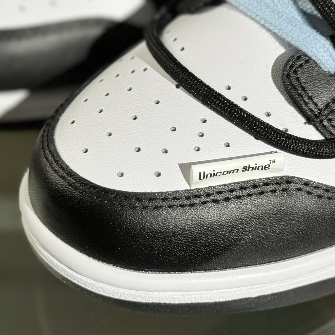 280 Nike SB Dunk Low 黑白蓝浮雕 绑带低帮休闲板鞋 DD1503-101