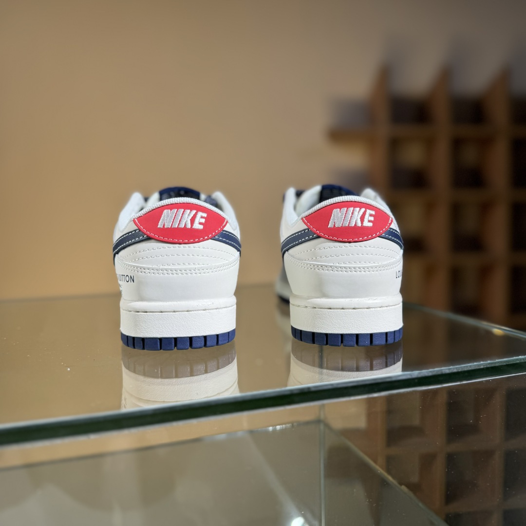 280 Nike SB Dunk Low LV联名 深蓝底印花 周年高端定制 低帮休闲板鞋 XX3168-161