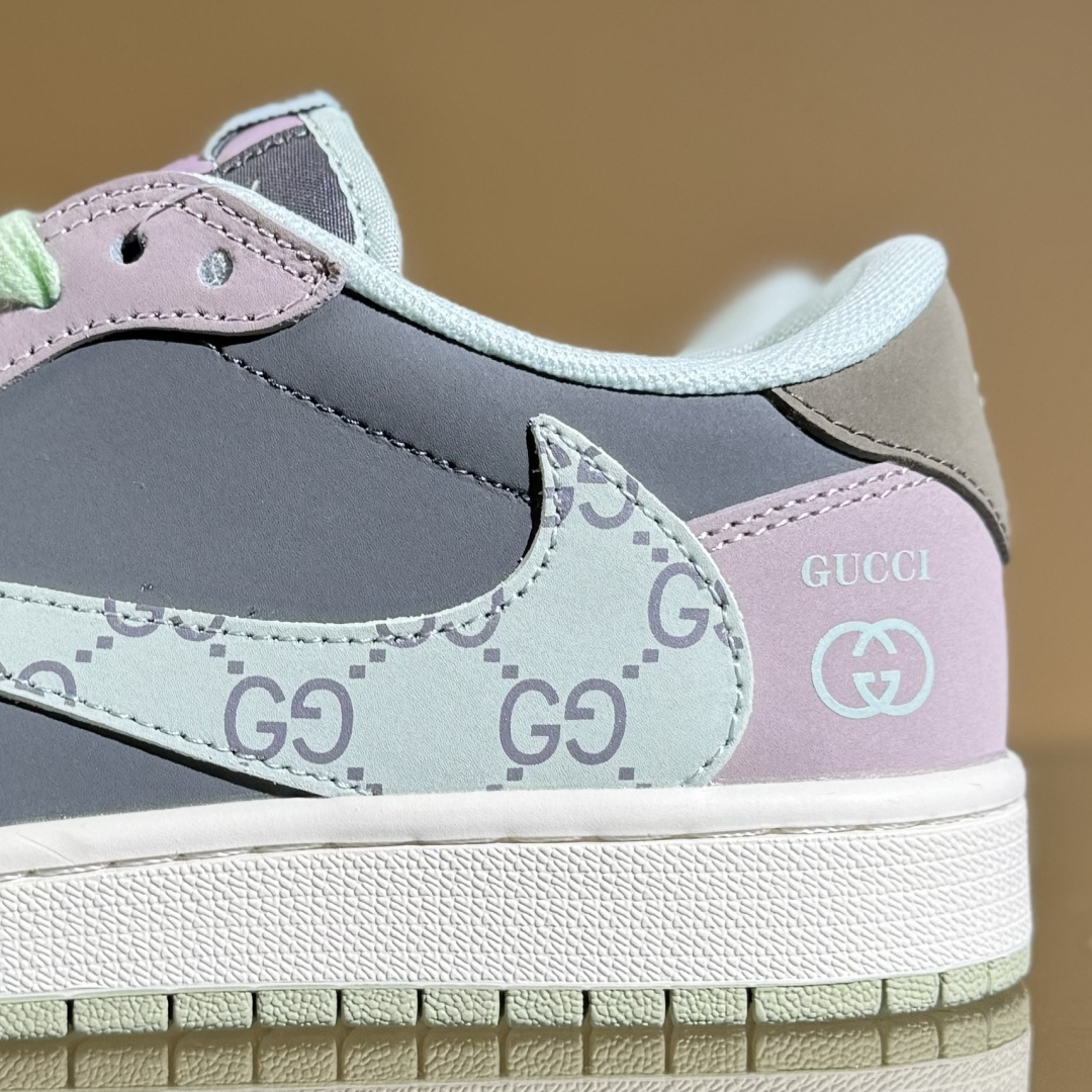 260 Travis Scott x Nike Air Jordan 1 Low x GUCCI Air Jordan 1 Low 反转棕紫小勾倒钩 XD0798-305