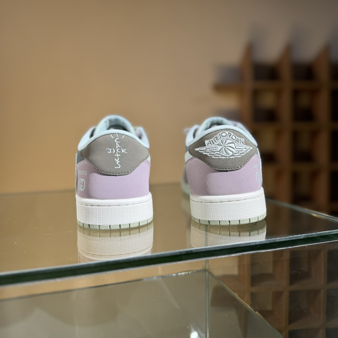 260 Travis Scott x Nike Air Jordan 1 Low x GUCCI Air Jordan 1 Low 反转棕紫小勾倒钩 XD0798-305