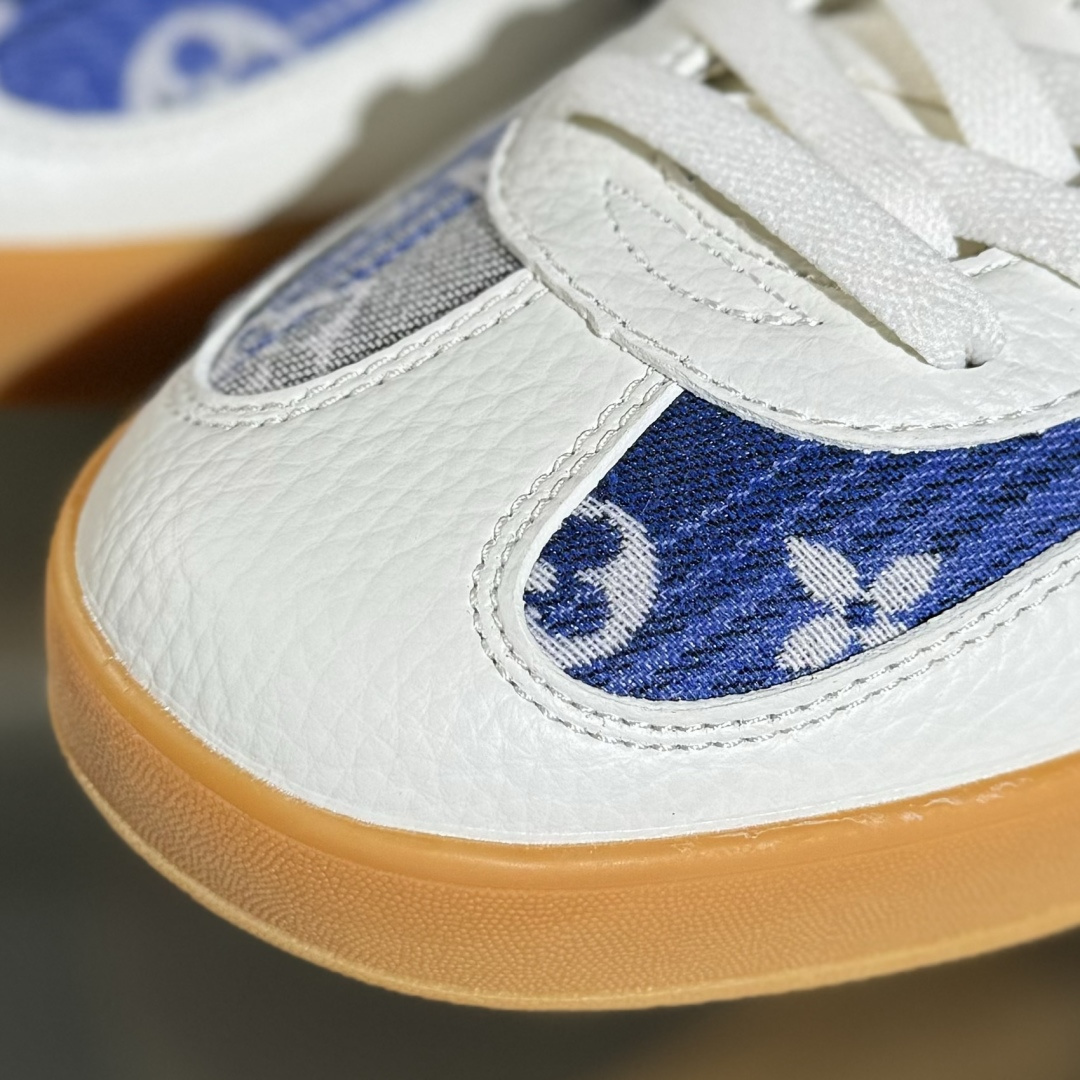 200 Adidas三叶草SAMBA OG x Louis Vuitton 白蓝 休闲板鞋 SC9207-732