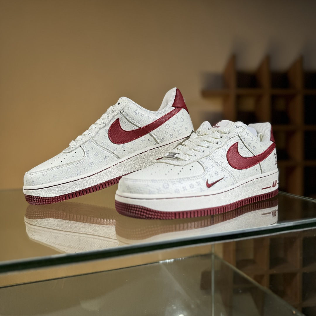 260 Nike Air Force 1'07 Low LV联名 白红 空军一号低帮休闲板鞋 LW9279-015