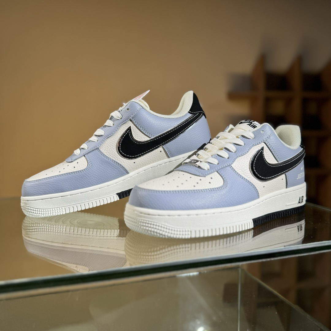 260 Nike Air Force 1'07 Low ”Just Do It” 米黑双拼 空军一号低帮休闲板鞋 CS5288-023