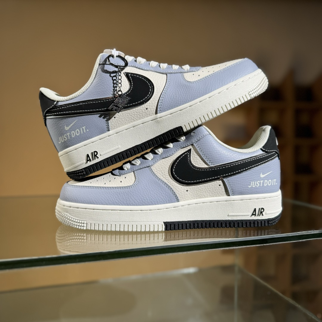 260 Nike Air Force 1'07 Low ”Just Do It” 米黑双拼 空军一号低帮休闲板鞋 CS5288-023