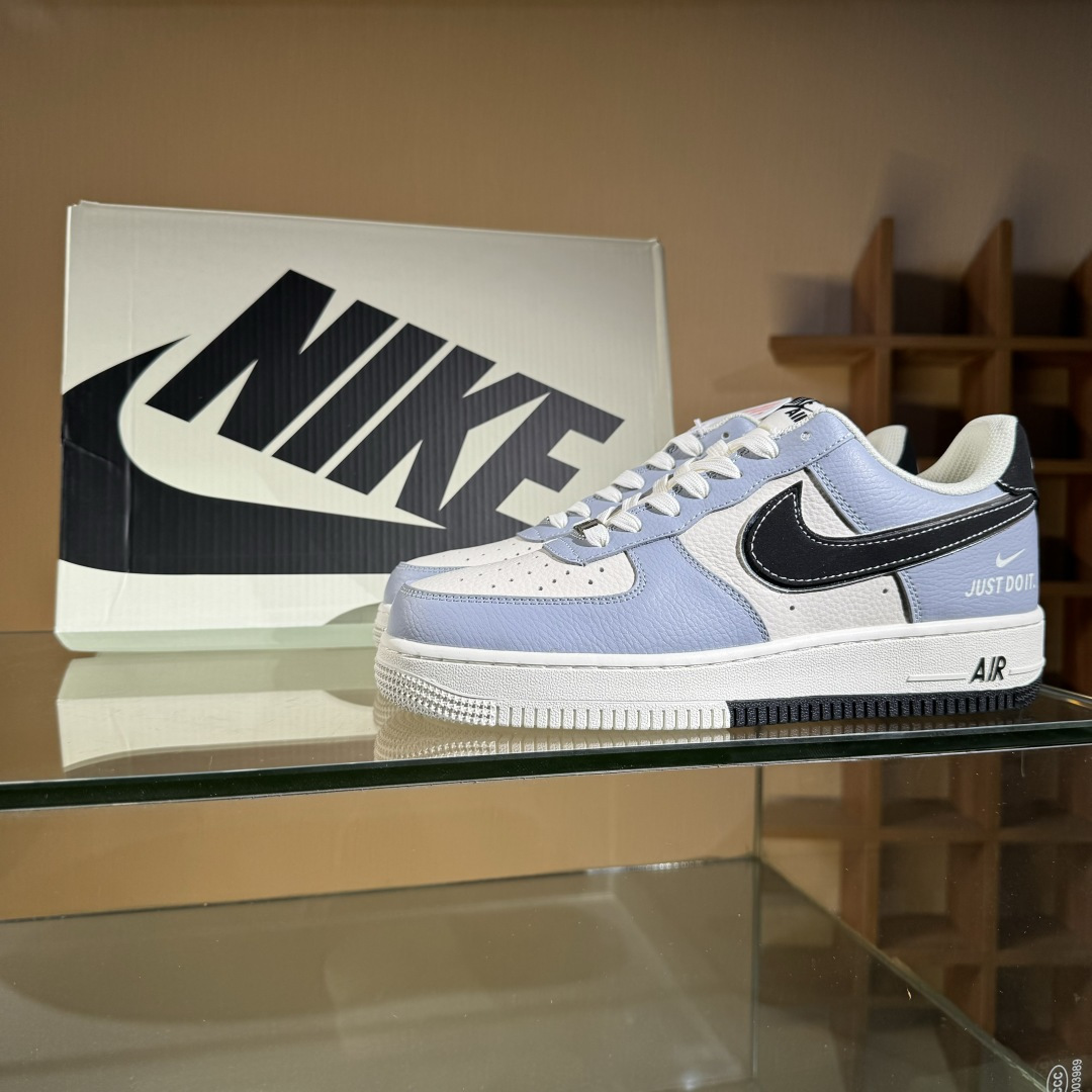260 Nike Air Force 1'07 Low ”Just Do It” 米黑双拼 空军一号低帮休闲板鞋 CS5288-023