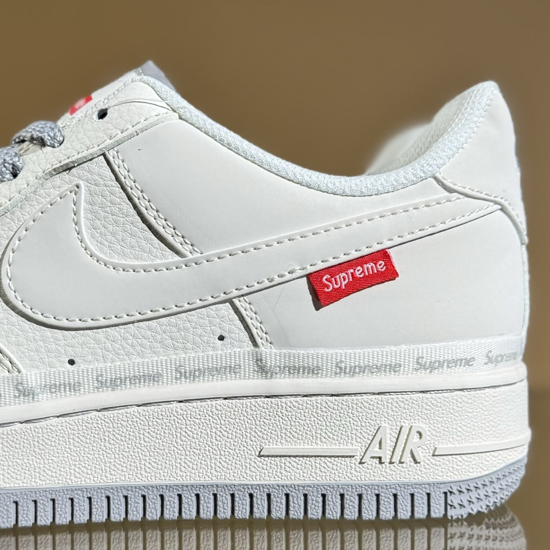 260 Nike Air Force 1'07 Low Supreme联名 米灰弹幕 空军一号低帮休闲板鞋 XX3168-205