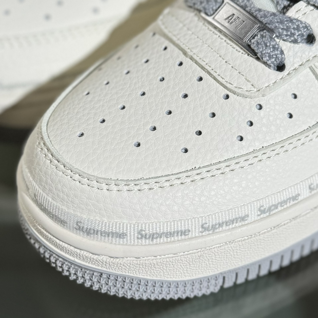 260 Nike Air Force 1'07 Low Supreme联名 米灰弹幕 空军一号低帮休闲板鞋 XX3168-205