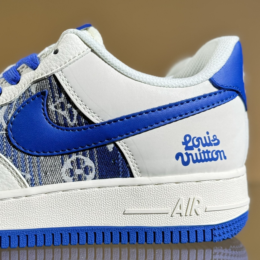 260 Nike Air Force 1'07 Low LV联名 花布蓝勾 空军一号低帮休闲板鞋 XS1958-584