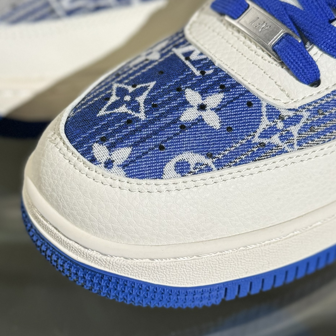 260 Nike Air Force 1'07 Low LV联名 花布蓝勾 空军一号低帮休闲板鞋 XS1958-584