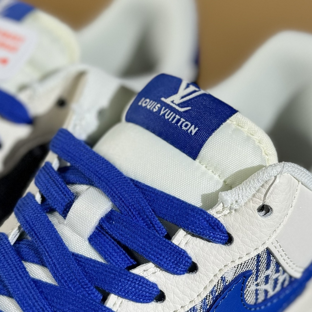 260 Nike Air Force 1'07 Low LV联名 花布蓝勾 空军一号低帮休闲板鞋 XS1958-584