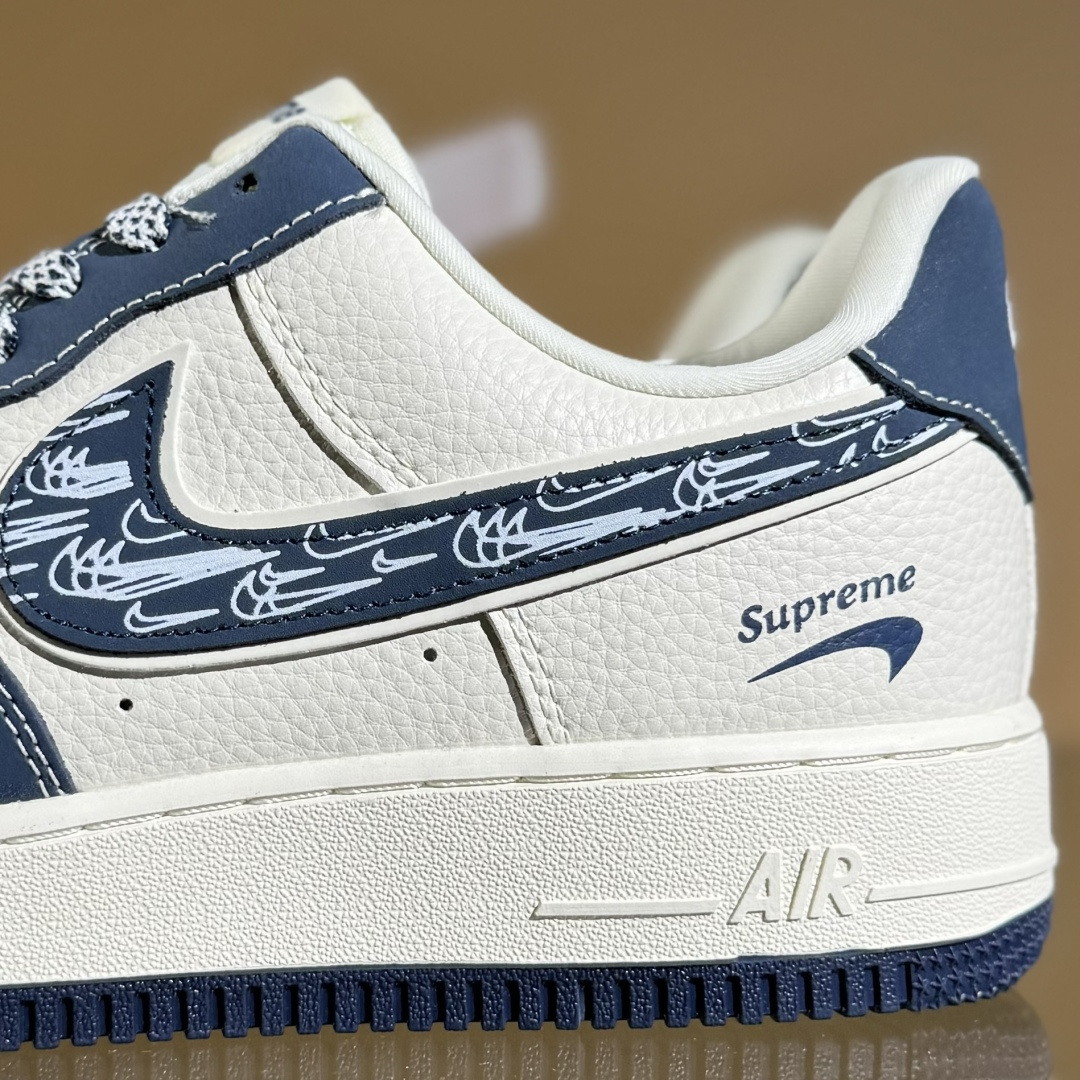 260 Nike Air Force 1'07 Low LV联名 花布蓝勾 空军一号低帮休闲板鞋 DF0188-069