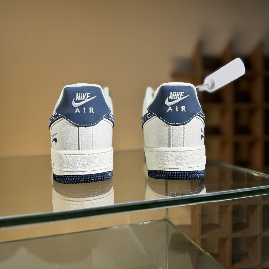 260 Nike Air Force 1'07 Low LV联名 花布蓝勾 空军一号低帮休闲板鞋 DF0188-069