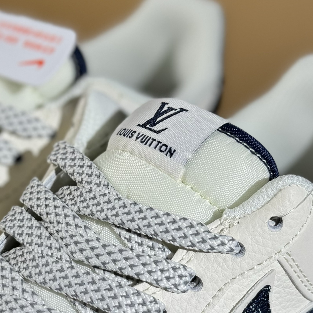 260 Nike Air Force 1'07 Low LV联名 牛仔蓝勾 空军一号低帮休闲板鞋 SM6668-102