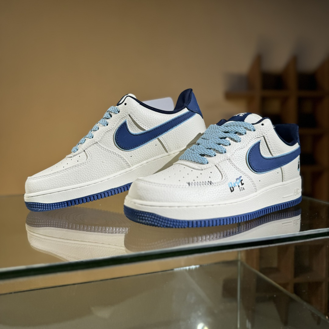 260 Nike Air Force 1'07 Low Bape联名 米蓝缝线 空军一号低帮休闲板鞋 KB1688-002