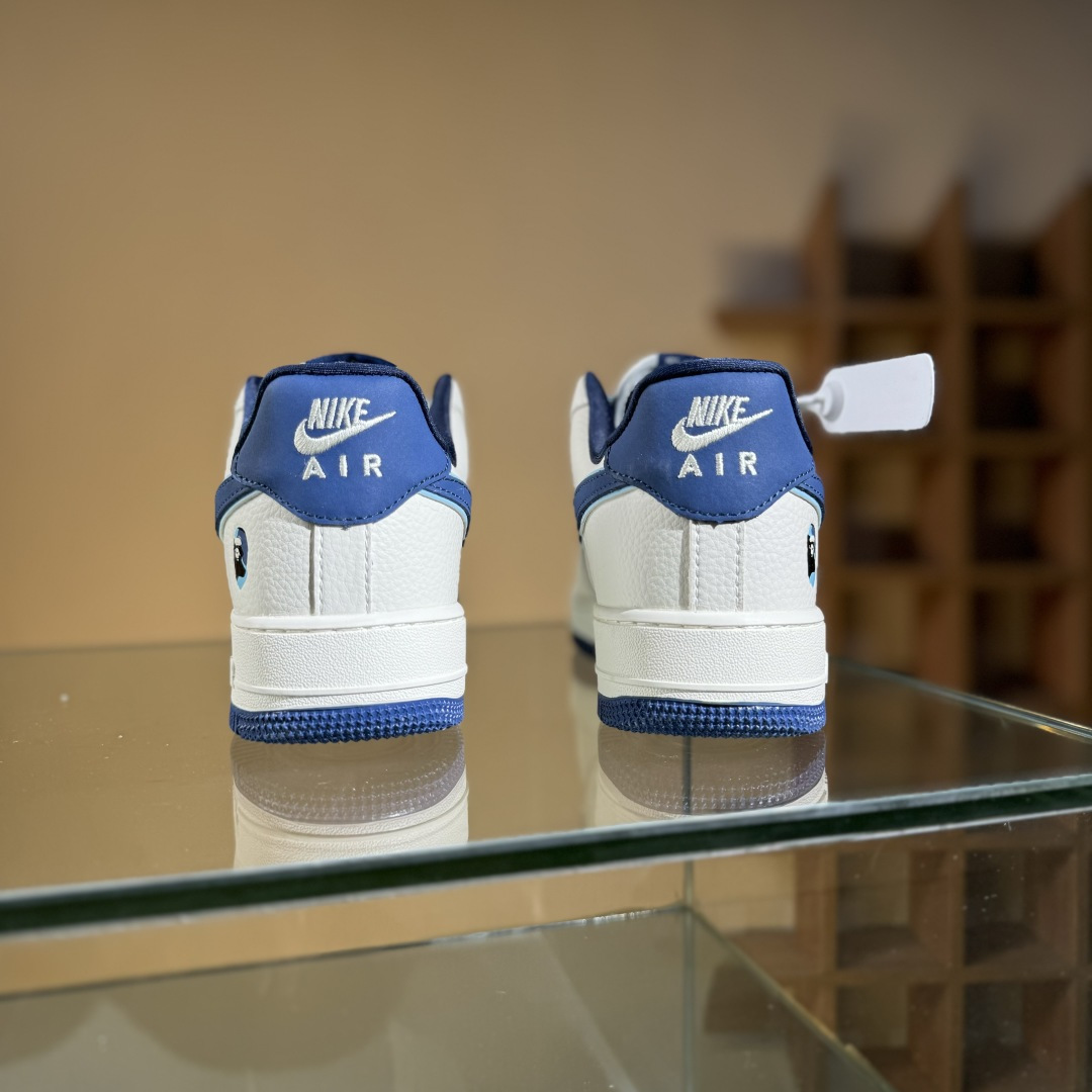 260 Nike Air Force 1'07 Low Bape联名 米蓝缝线 空军一号低帮休闲板鞋 KB1688-002