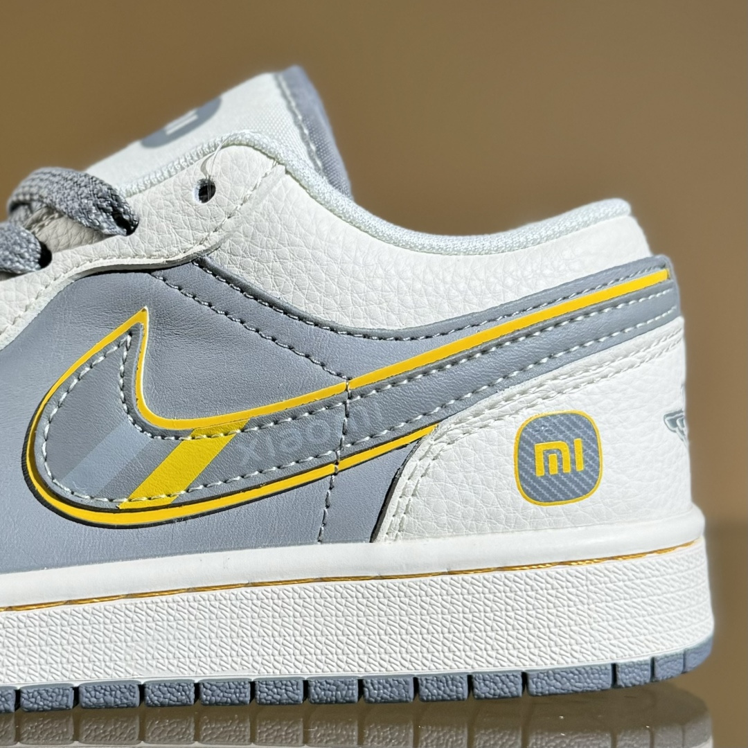280 Air Jordan 1 Low AJ1 乔1 小米联名 寒武岩灰 高端定制 低帮复古篮球鞋 XX3168-199
