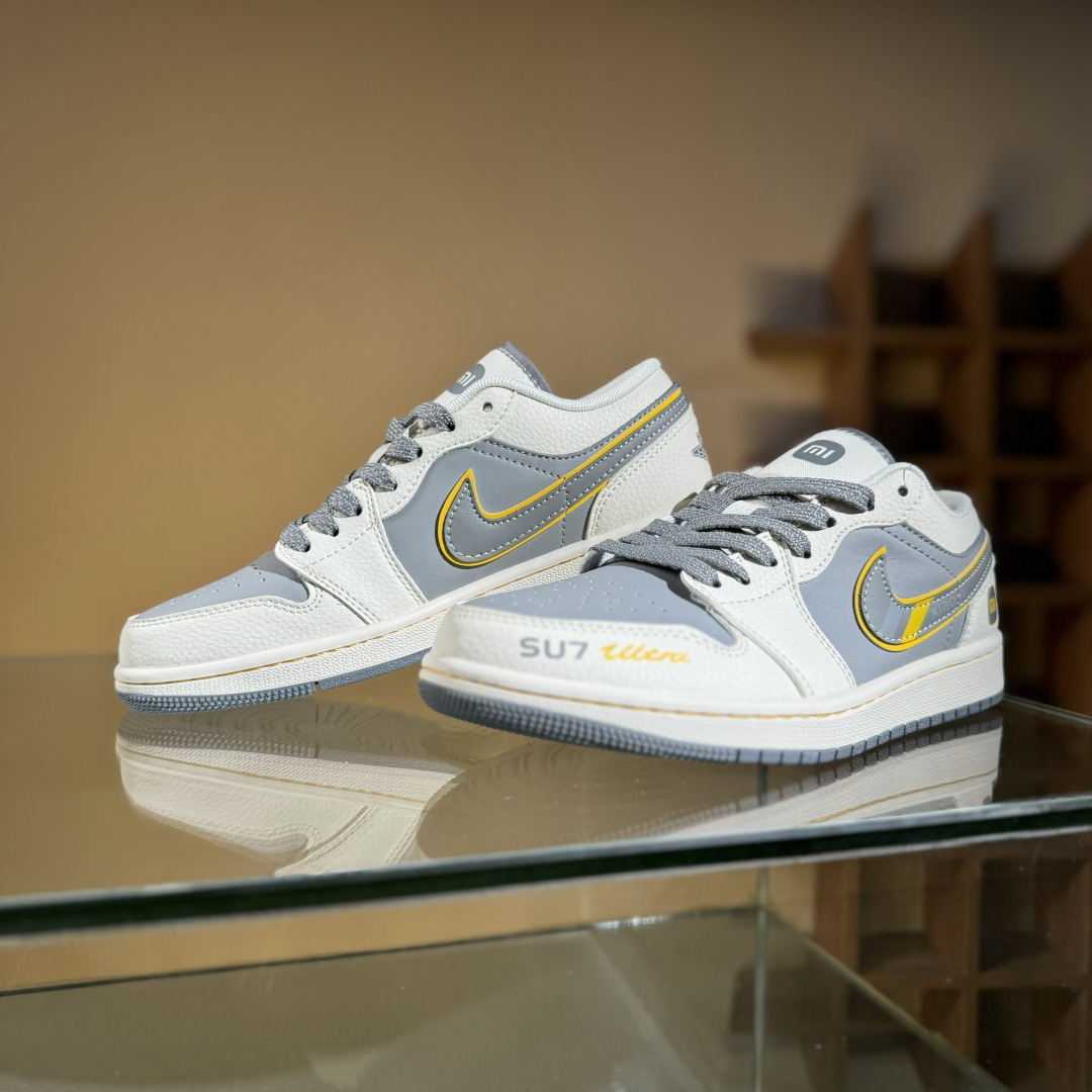 280 Air Jordan 1 Low AJ1 乔1 小米联名 寒武岩灰 高端定制 低帮复古篮球鞋 XX3168-199