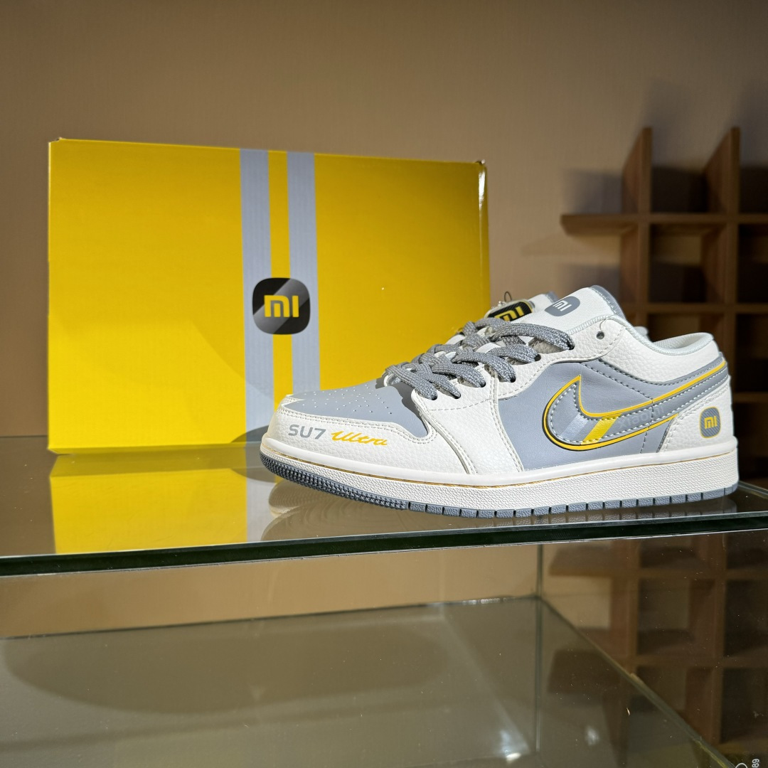 280 Air Jordan 1 Low AJ1 乔1 小米联名 寒武岩灰 高端定制 低帮复古篮球鞋 XX3168-199