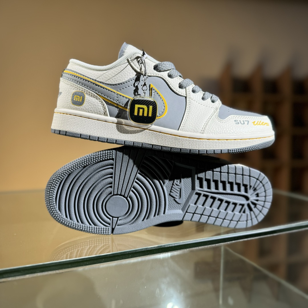 280 Air Jordan 1 Low AJ1 乔1 小米联名 寒武岩灰 高端定制 低帮复古篮球鞋 XX3168-199