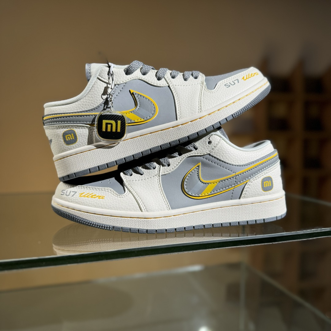 280 Air Jordan 1 Low AJ1 乔1 小米联名 寒武岩灰 高端定制 低帮复古篮球鞋 XX3168-199