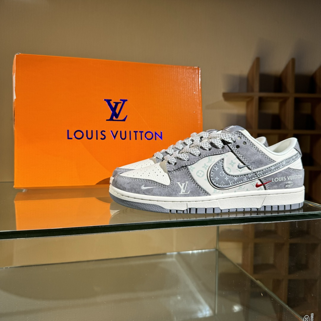 280 Nike SB Dunk Low LV联名 三勾夜光灰底满天星 周年高端定制 低帮休闲板鞋 YX5066-361