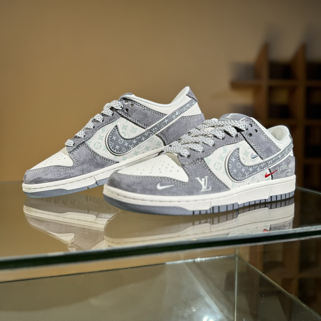 280 Nike SB Dunk Low LV联名 三勾夜光灰底满天星 周年高端定制 低帮休闲板鞋 YX5066-361