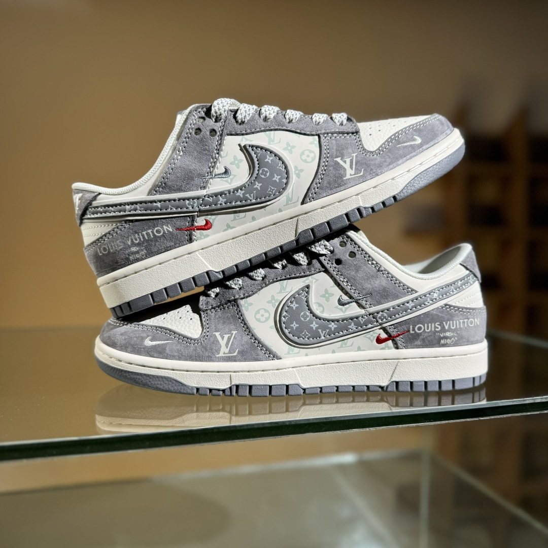 280 Nike SB Dunk Low LV联名 三勾夜光灰底满天星 周年高端定制 低帮休闲板鞋 YX5066-361