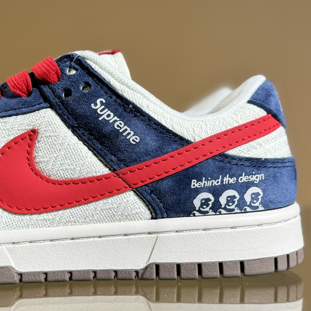 260 Nike SB Dunk Low x Supreme 蓝白红小勾 XD1588-220