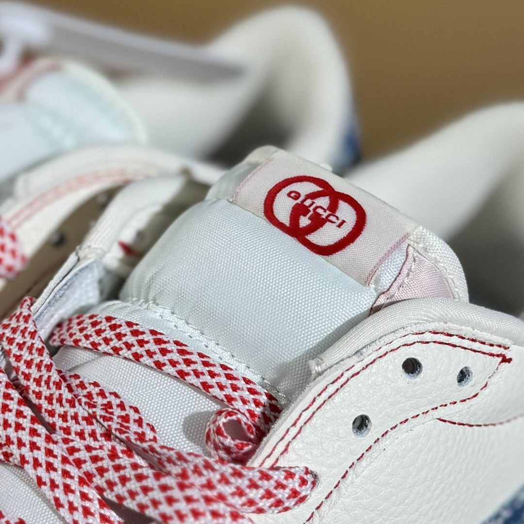 280 Travis Scott x Fragment Design x Air Jordan 1 Low OG SP AJ1 乔1 古驰联名 红线牛仔 低帮文化休闲板鞋 XQ1979-001