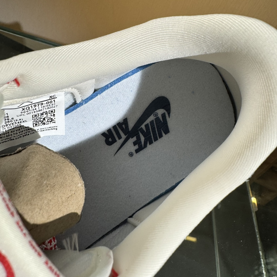 280 Travis Scott x Fragment Design x Air Jordan 1 Low OG SP AJ1 乔1 古驰联名 红线牛仔 低帮文化休闲板鞋 XQ1979-001