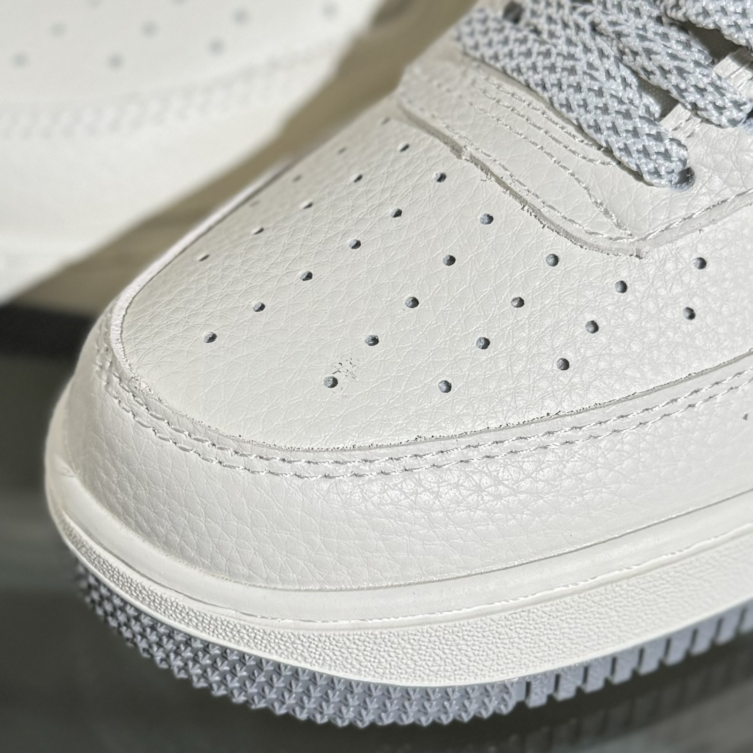 260 Nike Air Force 1'07 Low OFF-WHITE联名 米灰英文反光 空军一号低帮休闲板鞋 KJ1688-004