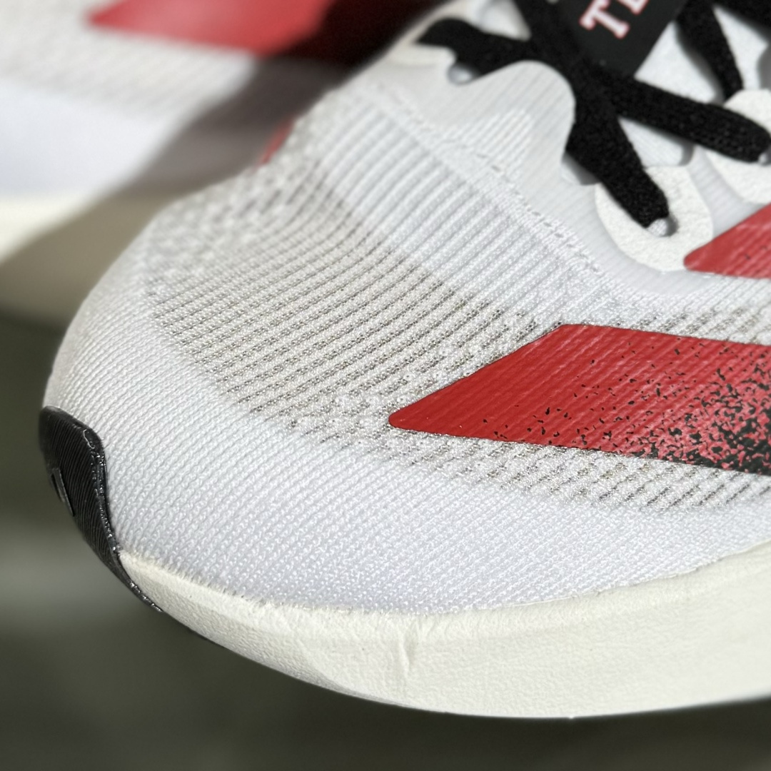 200 AD Adizero Evo SL M 白黑红 零度系列马拉松轻量竞速运动跑鞋 JQ4569
