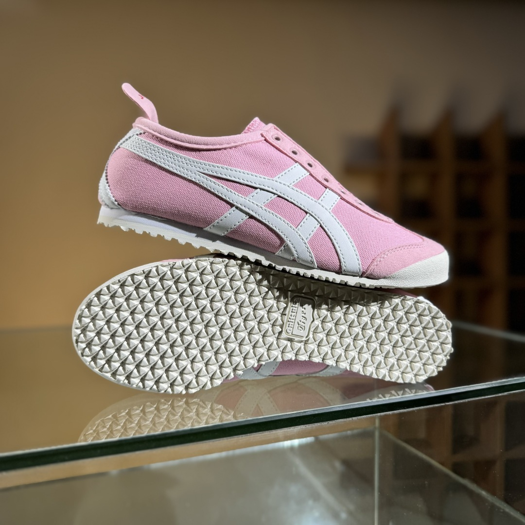 140 Onitsuka Tiger鬼塚虎 Mexico 66 Slip-on 一脚蹬低帮夏季透气运动休闲鞋 1183A360-205