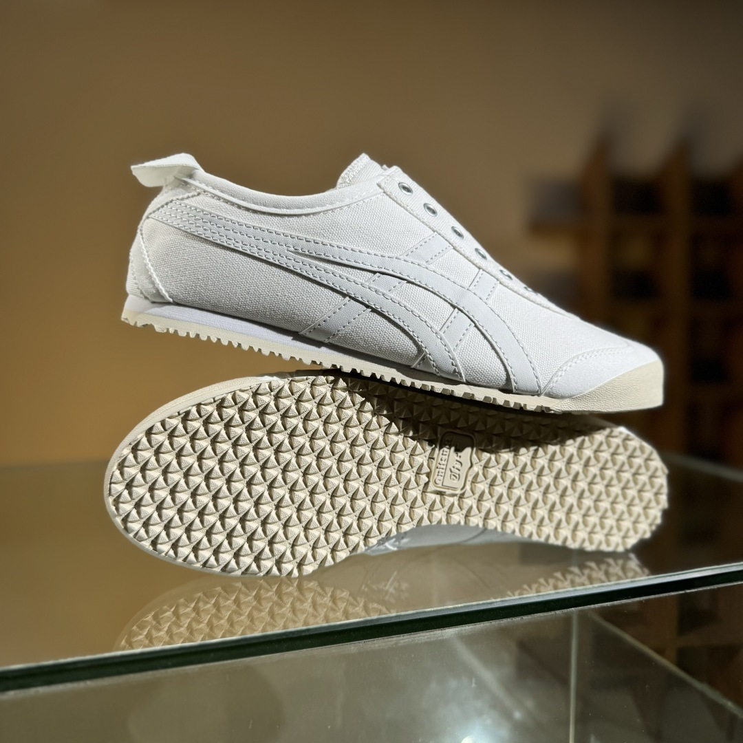 140 Onitsuka Tiger鬼塚虎 Mexico 66 Slip-on 一脚蹬低帮夏季透气运动休闲鞋 1183C141-100