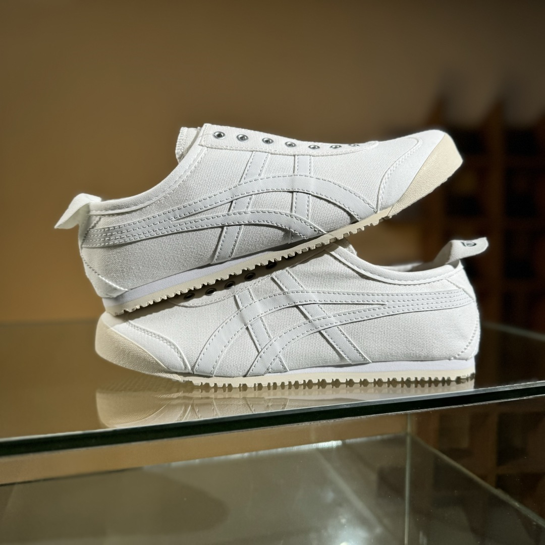 140 Onitsuka Tiger鬼塚虎 Mexico 66 Slip-on 一脚蹬低帮夏季透气运动休闲鞋 1183C141-100