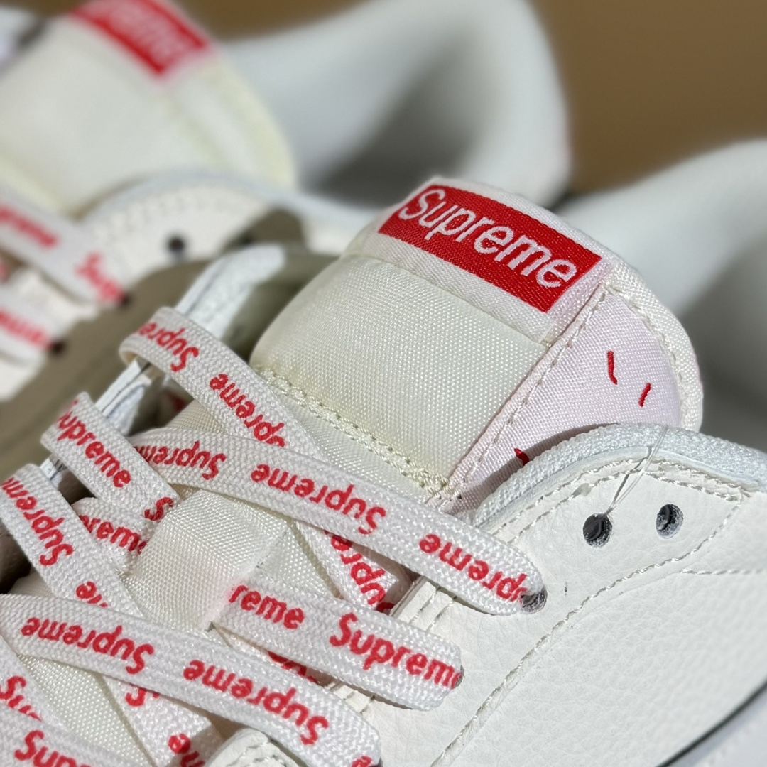 280 Travis Scott x Fragment Design x Air Jordan 1 Low OG SP AJ1 乔1 Supreme联名 米白水晶 低帮文化休闲板鞋 XX3168-188