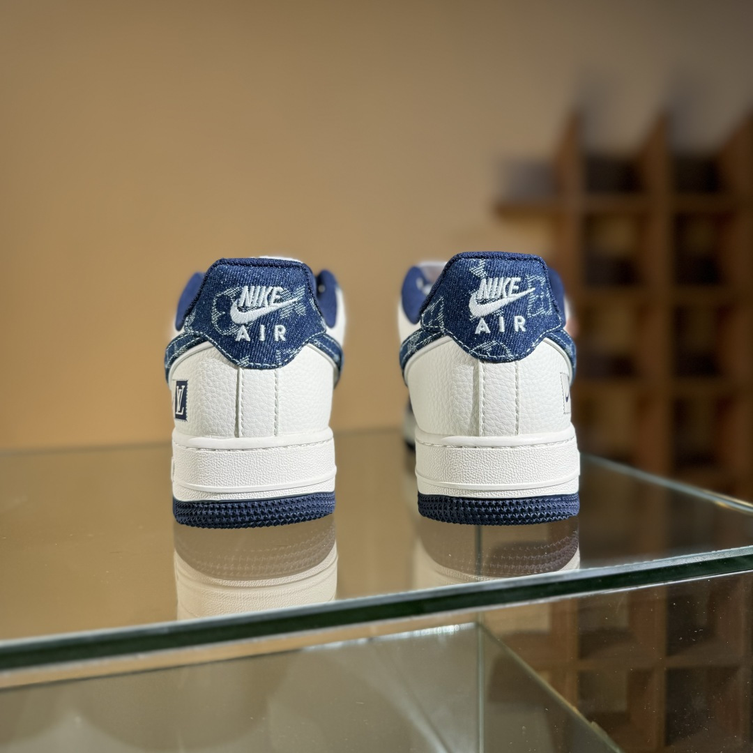 260 Nike Air Force 1'07 Low LV联名 前掌蓝牛仔 空军一号低帮休闲板鞋 YX5066-355